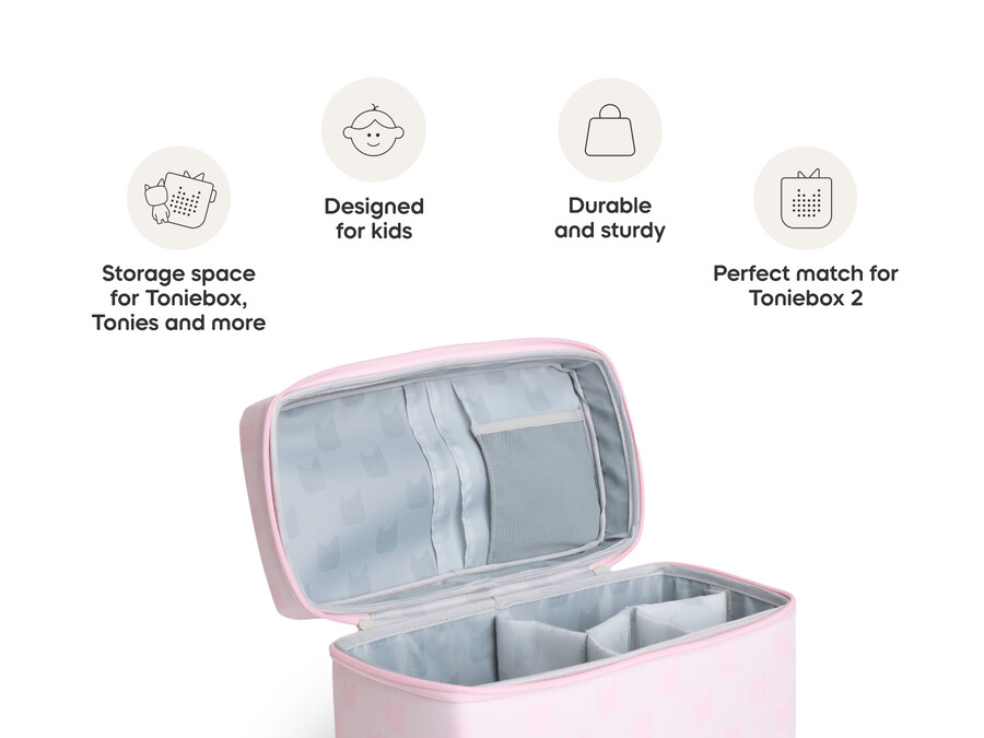toniebox play draagtas - roze