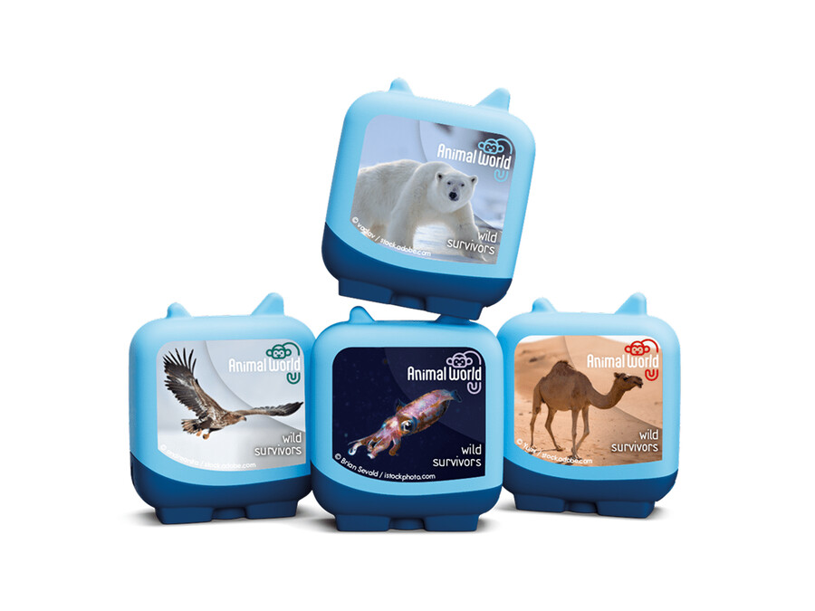 animal world wild survivors clever tonies - 4-pack